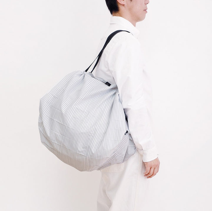 Shupatto Foldable Compact Shopping Bag L 40 L | Stripe